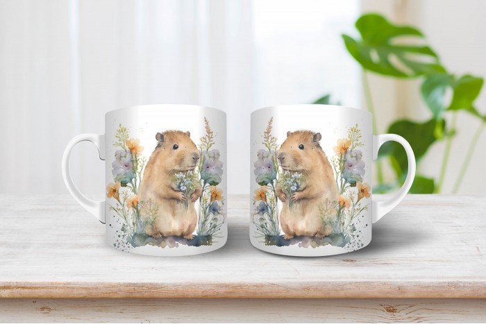 capybara - vízidisznó mintás bögre 2