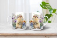 capybara - vízidisznó mintás bögre 12