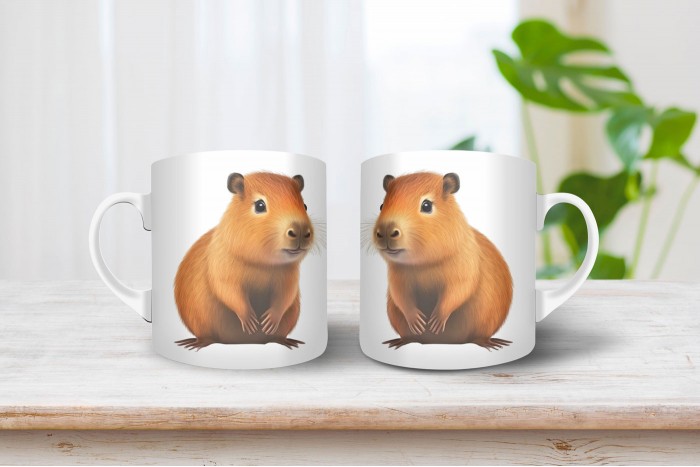 capybara - vízidisznó mintás bögre 2