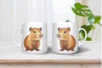 capybara - vízidisznó mintás bögre 27