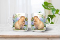 capybara - vízidisznó mintás bögre 5