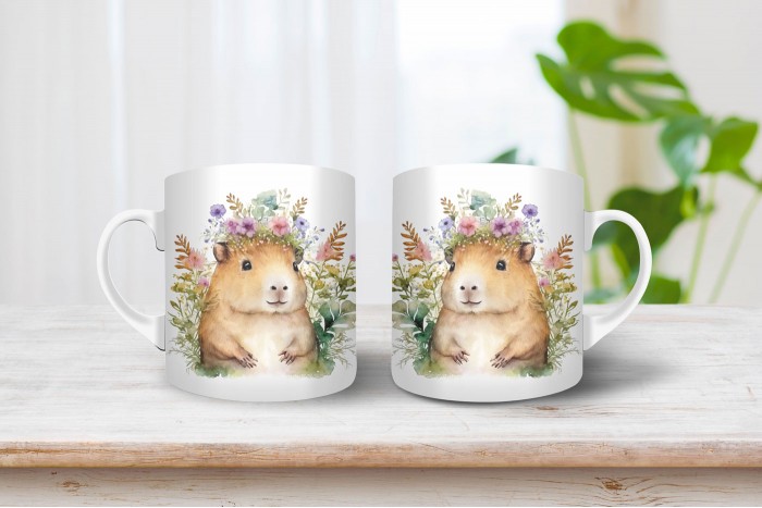 capybara - vízidisznó mintás bögre 2