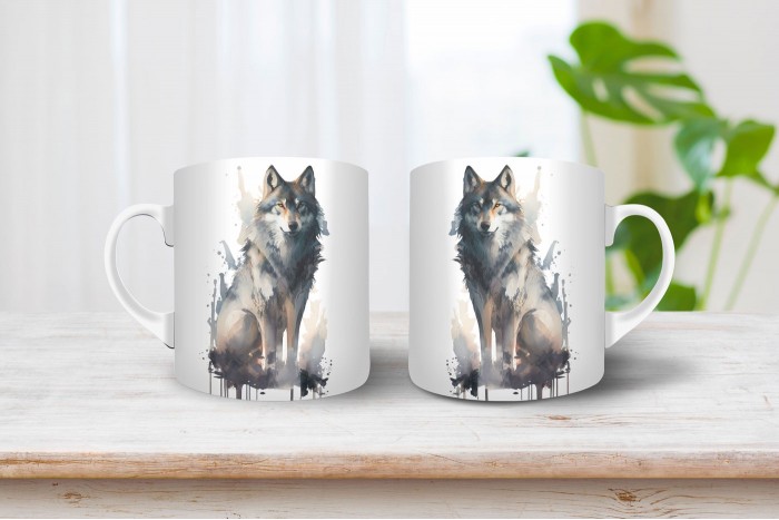 farkas mintás bögre 2