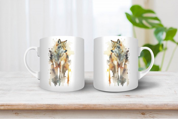 farkas mintás bögre 2