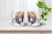 csimpánz mintás bögre 7