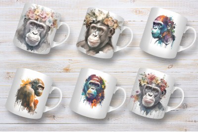 Csimpánzos bögrék