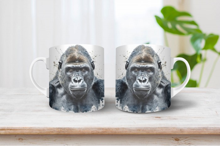 gorilla mintás bögre 2