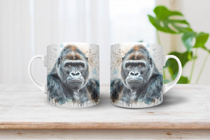 gorilla mintás bögre 2