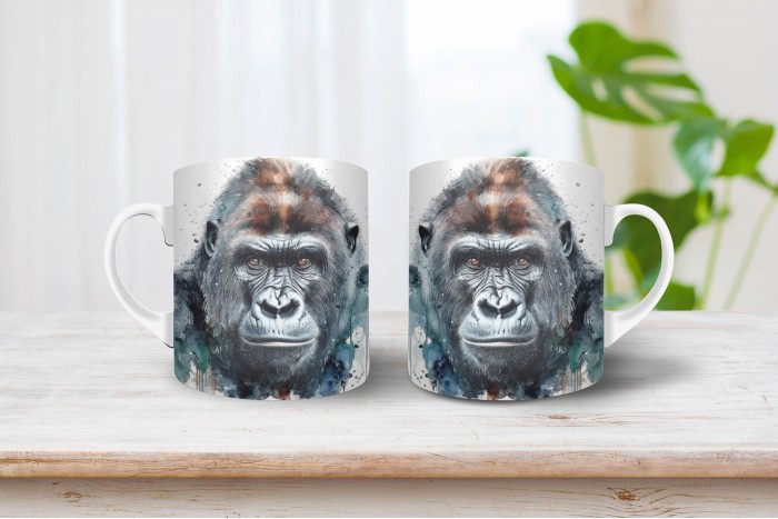 gorilla mintás bögre 2