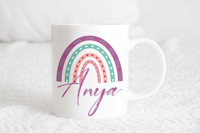 klasszikus szivárványos bögre anya feirattal 2