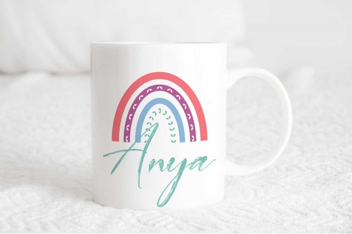 klasszikus szivárványos bögre anya feirattal 2