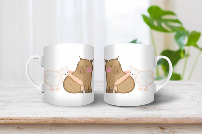 capybara mintás bögre 2