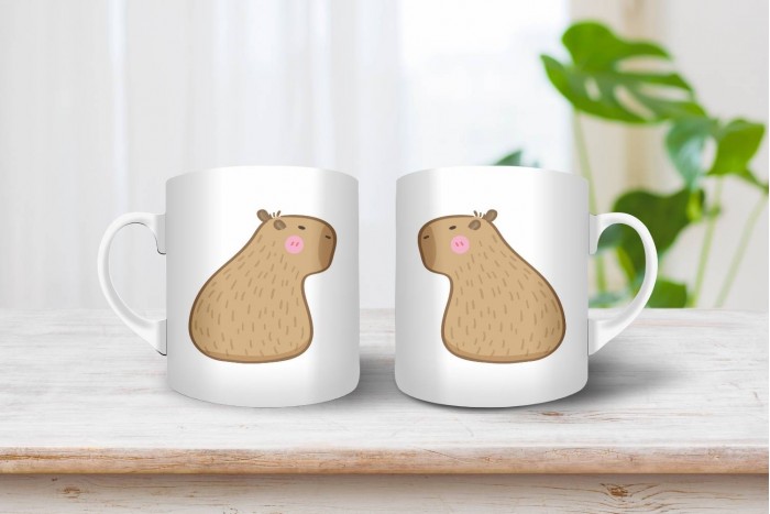 capybara mintás bögre 2