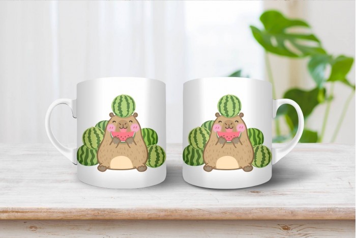 capybara mintás bögre 2