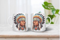 indiános bögre - indián törzsfőnök 3