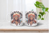 indiános bögre - indián törzsfőnök 5