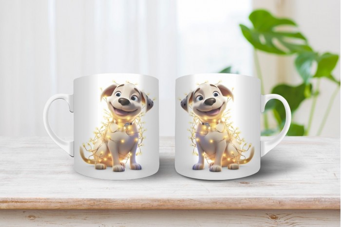 amerikai pittbul mintás karácsonyi bögre 2