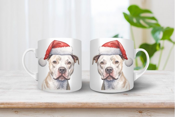 Amerikai pittbul mintás karácsonyi bögre amerikai pittbul mintás karácsonyi bögre 2