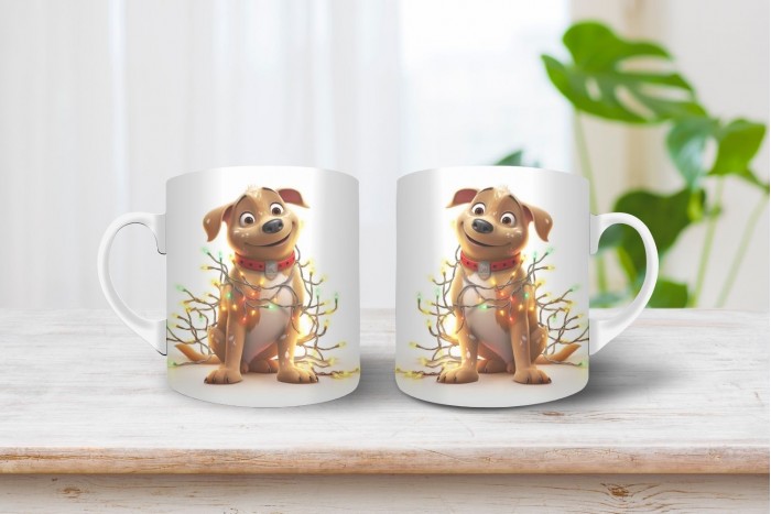 amerikai pittbul mintás karácsonyi bögre 2