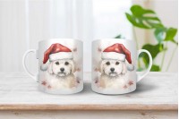 bichon mintás karácsonyi bögre 14