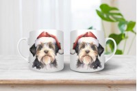 biewer terrier mintás karácsonyi bögre 9