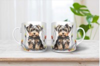 biewer terrier mintás karácsonyi bögre 13