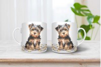 biewer terrier mintás karácsonyi bögre 14