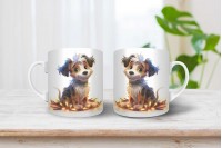 biewer terrier mintás karácsonyi bögre 4