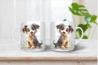 biewer terrier mintás karácsonyi bögre 7