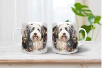 bobtail mintás karácsonyi bögre 8