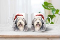 bobtail mintás karácsonyi bögre 10