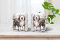 bobtail mintás karácsonyi bögre 12