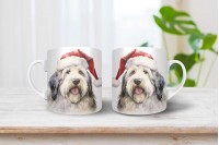 bobtail mintás karácsonyi bögre 13