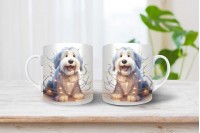 bobtail mintás karácsonyi bögre 4