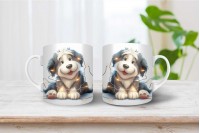 bobtail mintás karácsonyi bögre 5