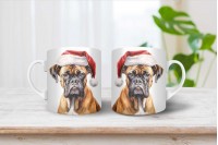 boxer mintás karácsonyi bögre 5