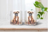 boxer mintás karácsonyi bögre 6