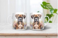 boxer mintás karácsonyi bögre 8