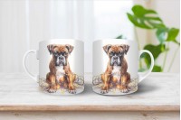 boxer mintás karácsonyi bögre 10