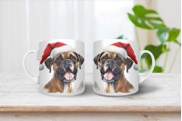 boxer mintás karácsonyi bögre 14