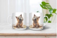 cairn terrier mintás bögre 19