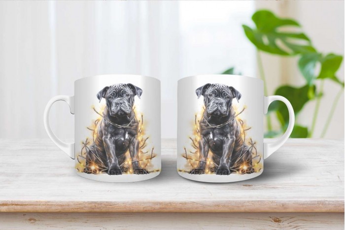 cane corso mintás karácsonyi bögre 2