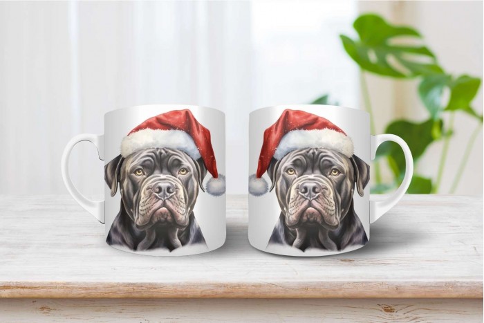 cane corso mintás karácsonyi bögre 2