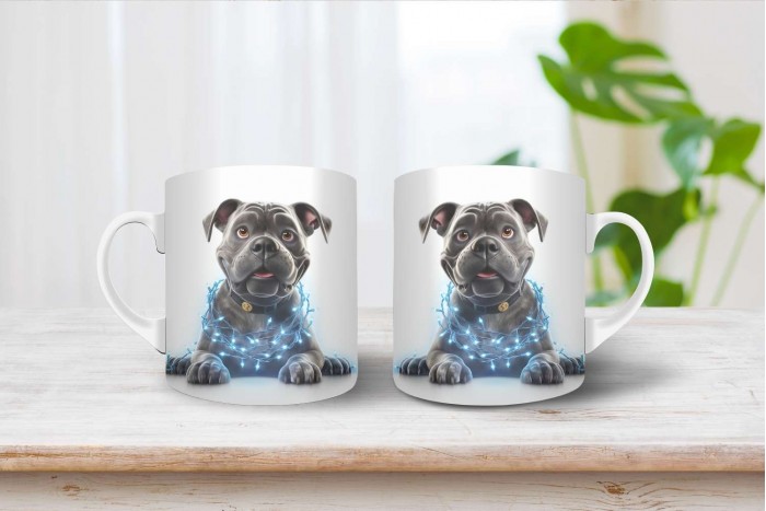 cane corso mintás karácsonyi bögre 2