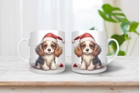 cavalier king charles spániel mintás karácsonyi bögre 7