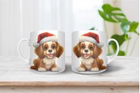 cavalier king charles spániel mintás karácsonyi bögre 8