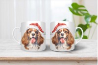 cavalier king charles spániel mintás karácsonyi bögre 9