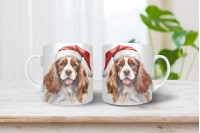 cavalier king charles spániel mintás karácsonyi bögre 10