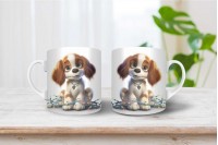 cavalier king charles spániel mintás karácsonyi bögre 13