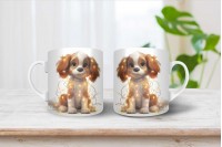 cavalier king charles spániel mintás karácsonyi bögre 15